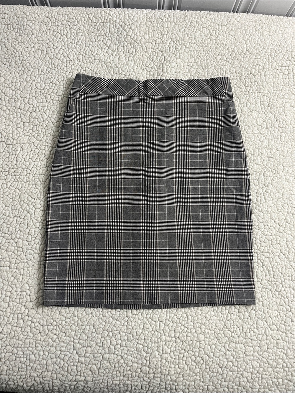 Plaid Pencil Skirt - Sleek Office